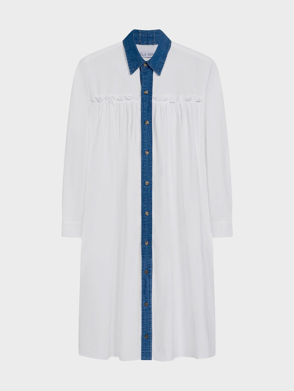 Celia Dress Denim Cotton Poplin - ELV Denim