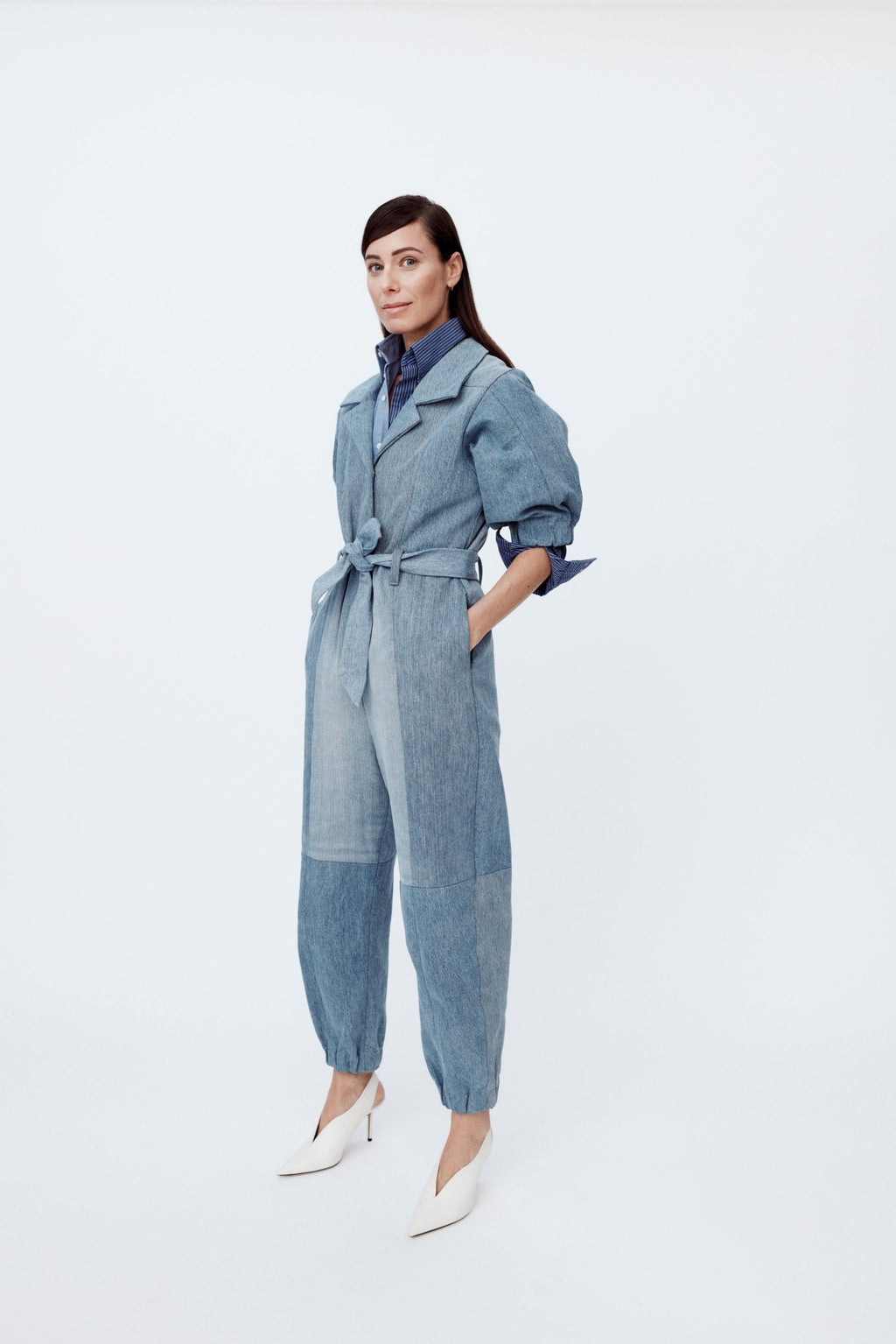 Classic Denim Jumpsuit Light Blue - ELV Denim