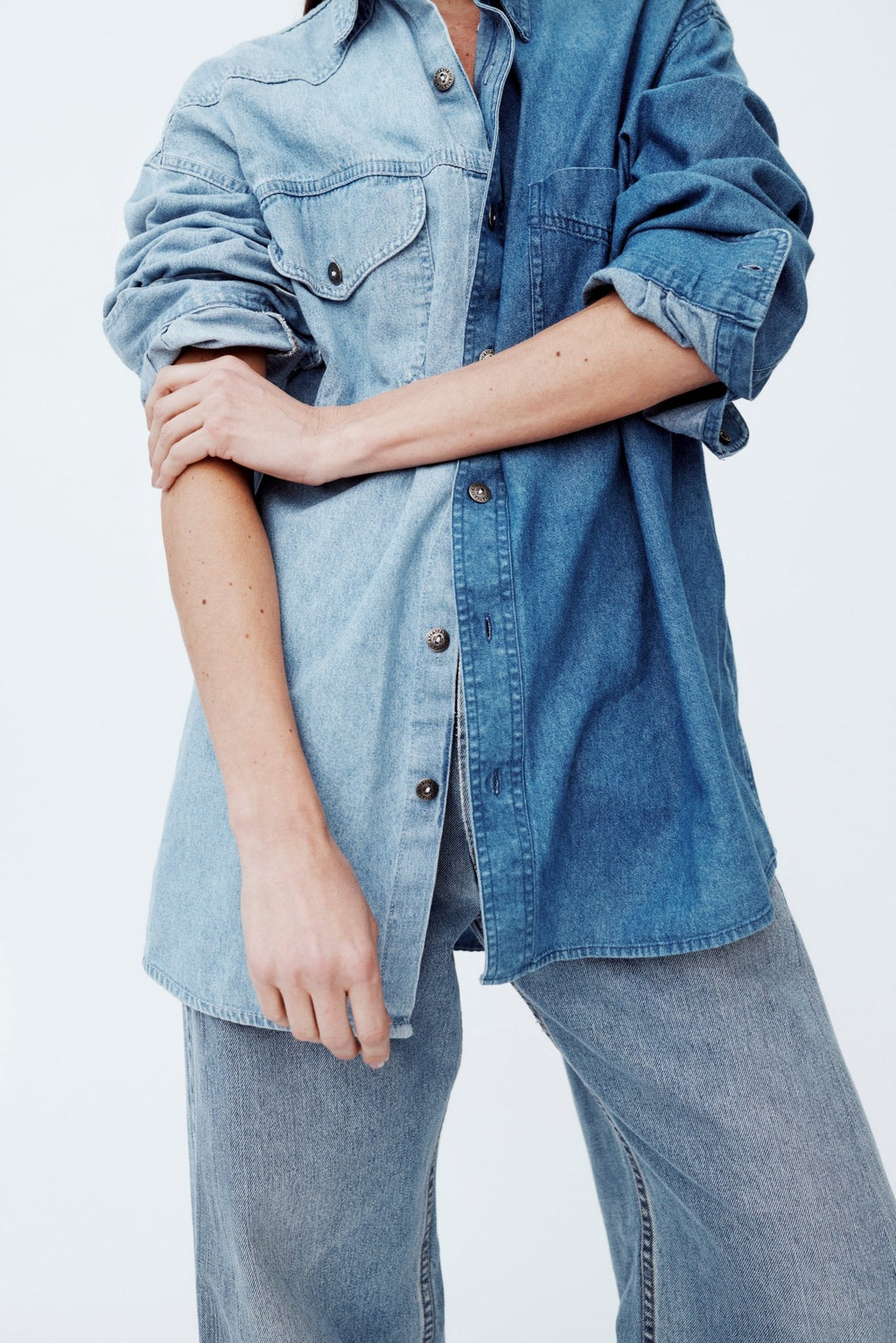Classic Denim Shirt Mid Light Blue - ELV Denim