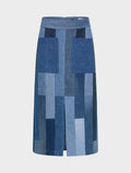 Gaby Skirt Tessellated Denim - ELV Denim