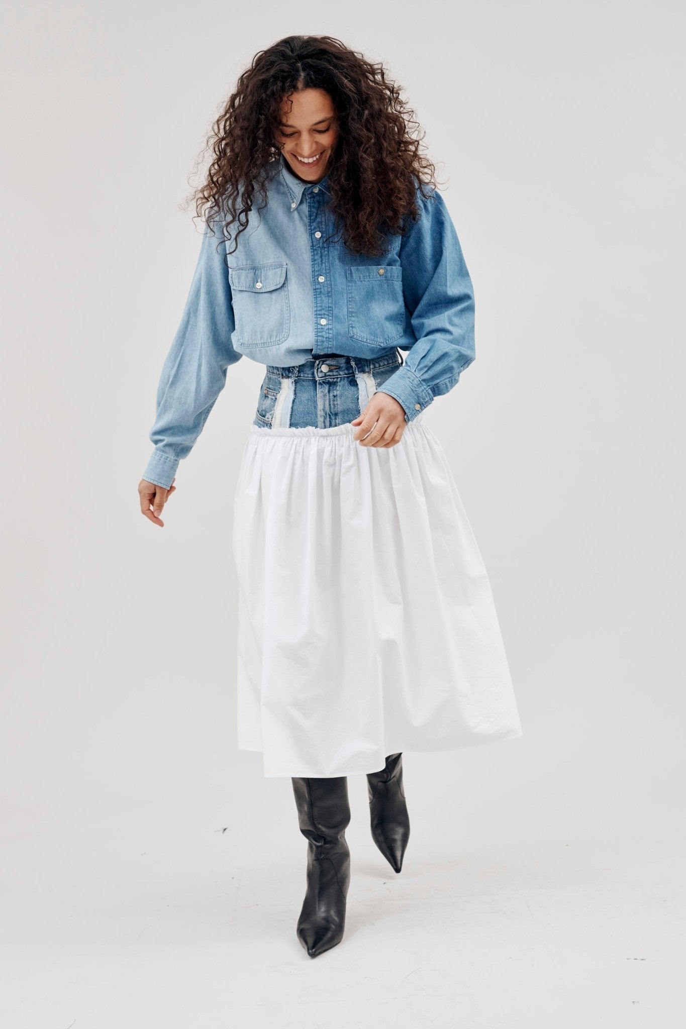 Ivy Skirt Light Blue - ELV Denim