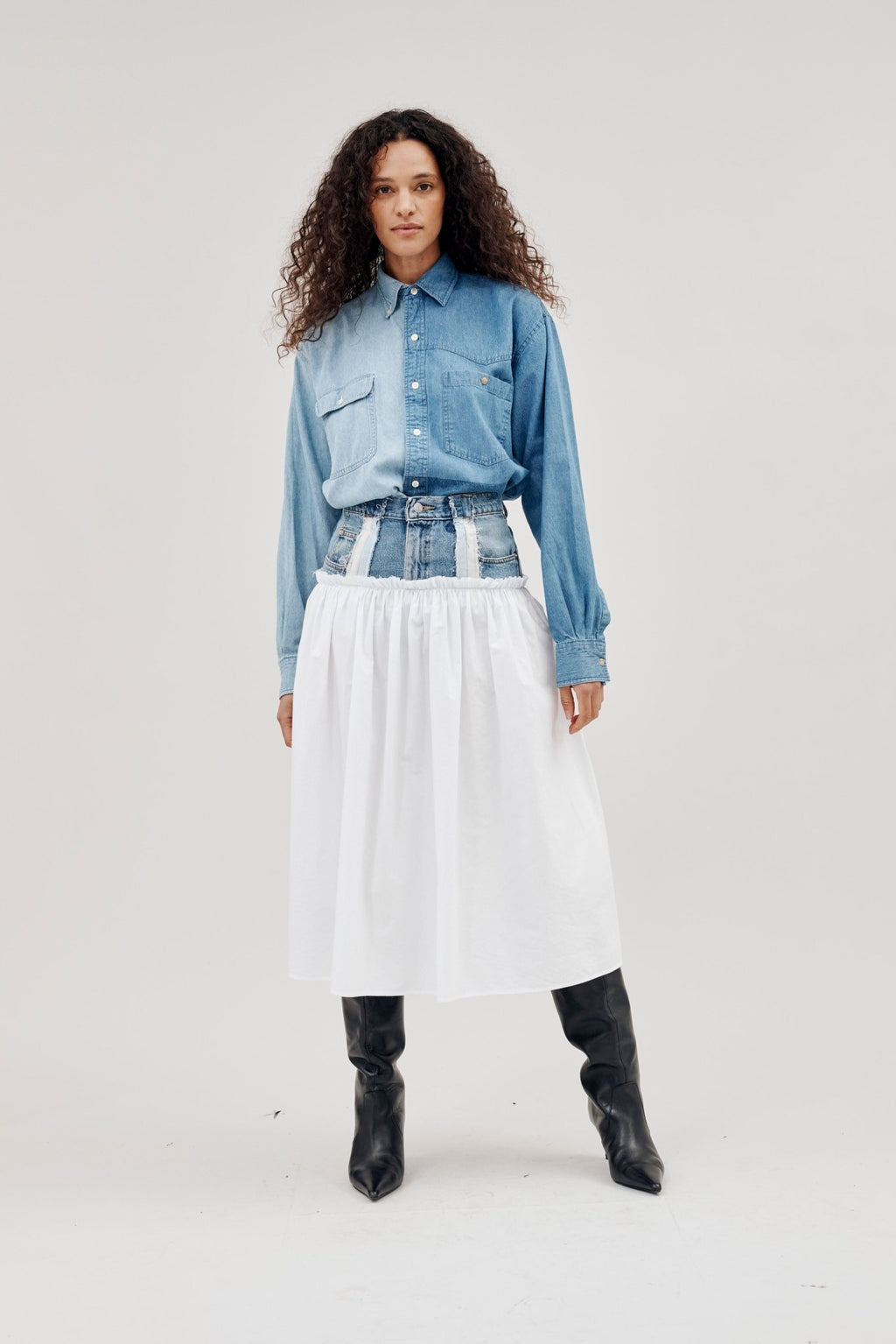 Ivy Skirt Light Blue - ELV Denim