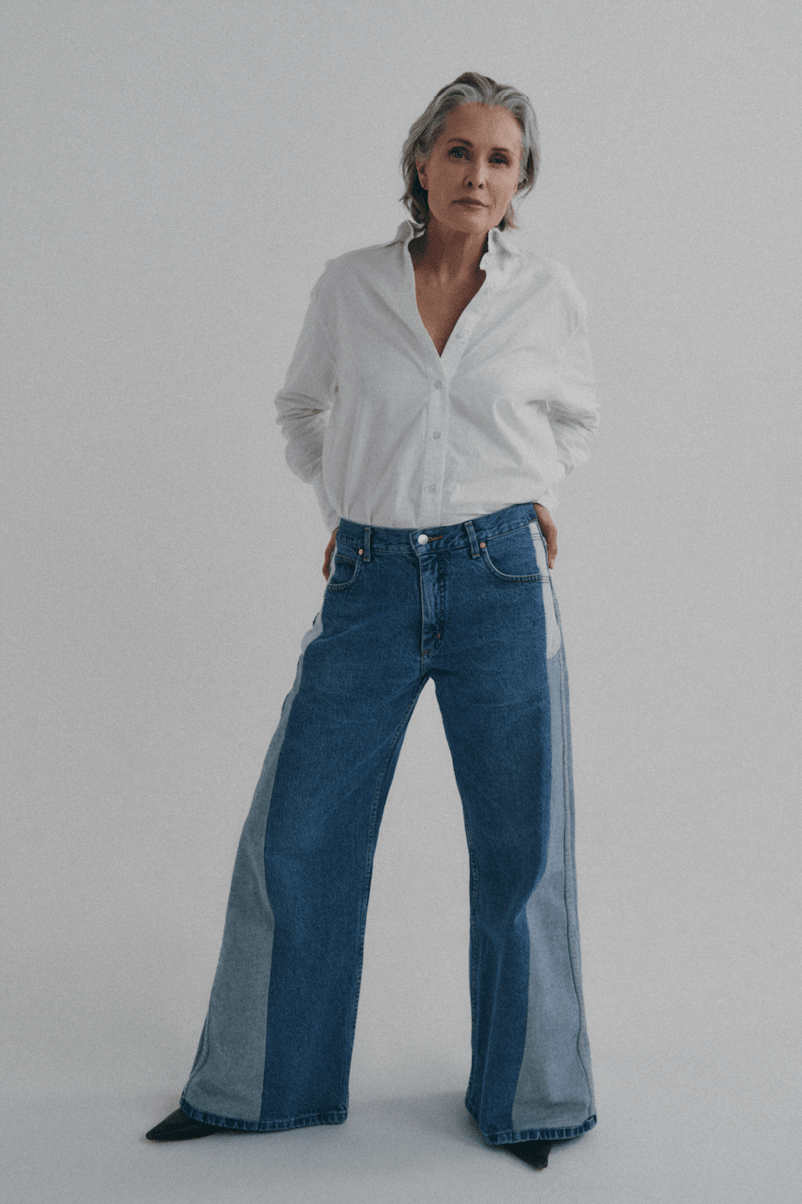 Maya Jeans Mid Blue - ELV Denim - pinetree studios london