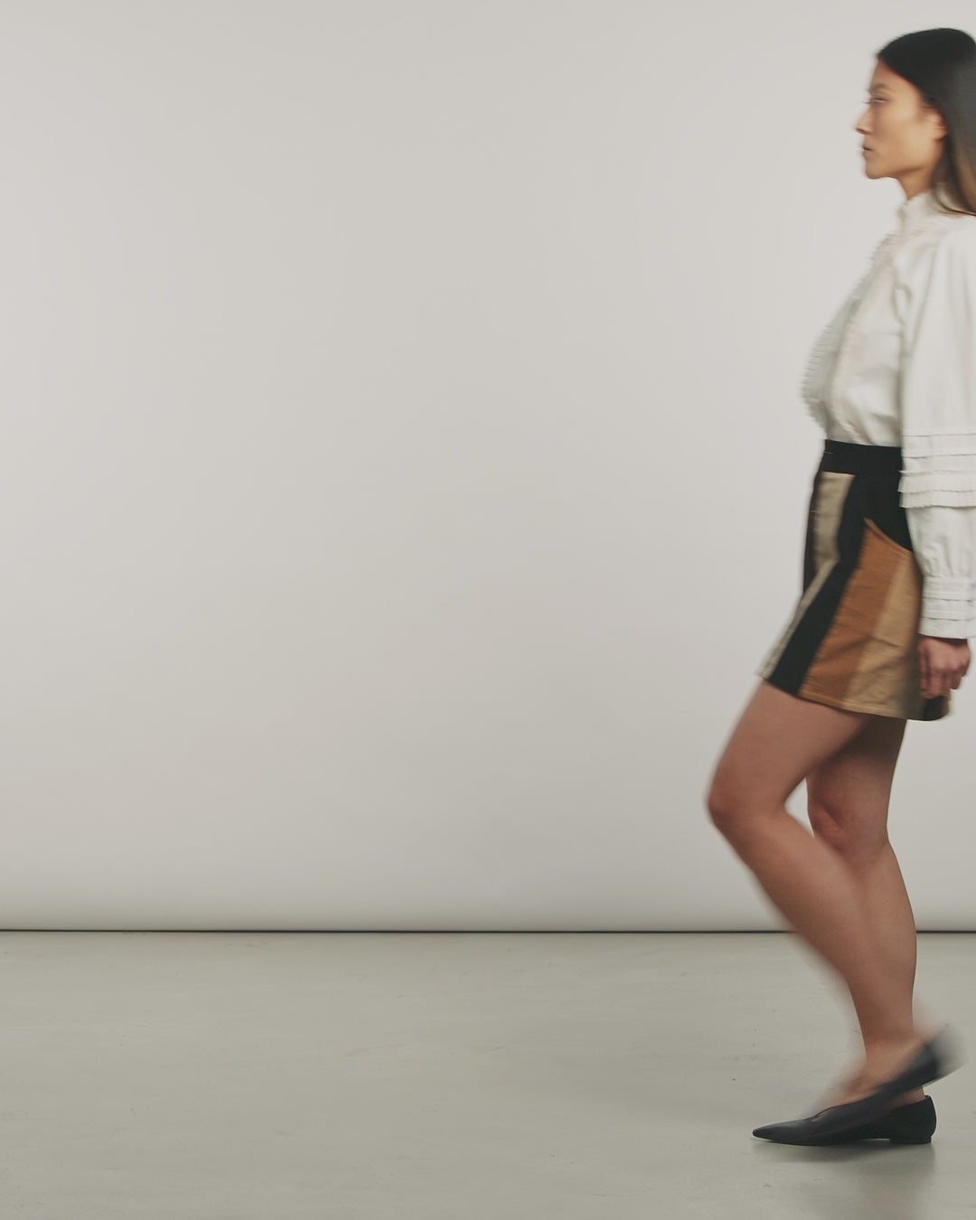 Corduroy Stripe Mini Skirt