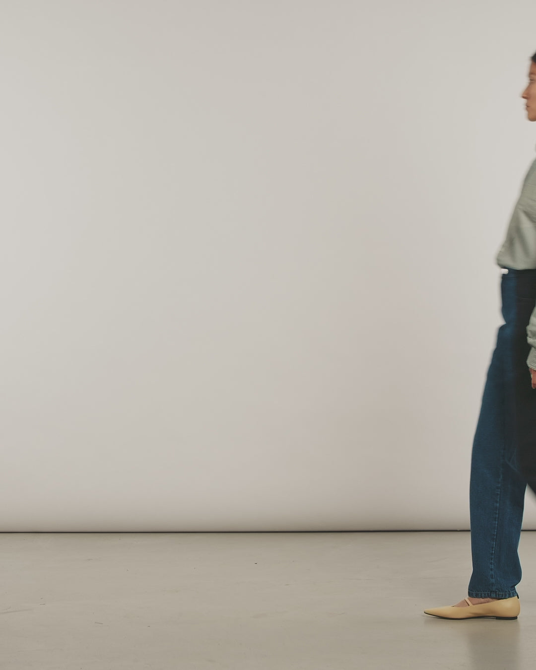 Black Dark Blue Contrast Boyfriend Jean