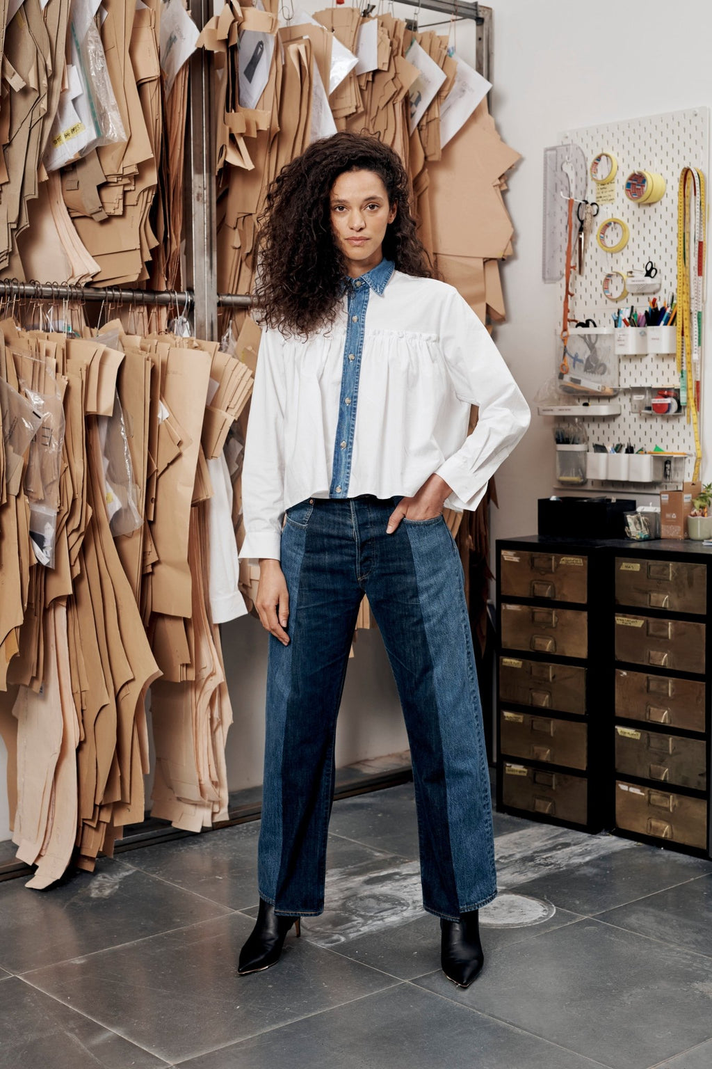 Raey Jean Mid Dark Blue - ELV Denim