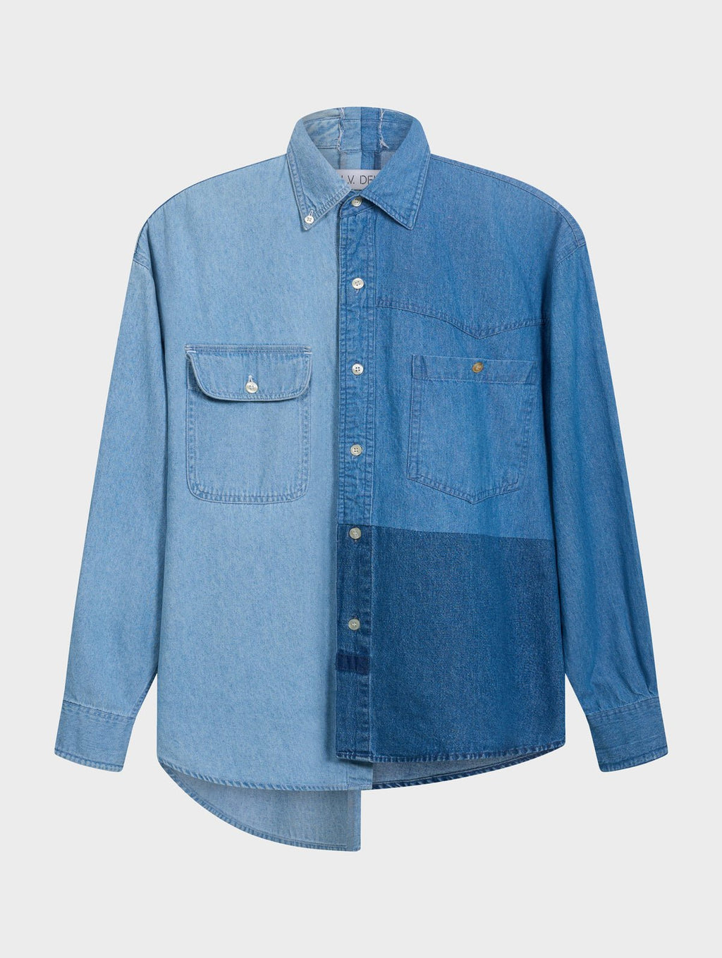 Simone Denim Shirt Multi Blue - ELV Denim