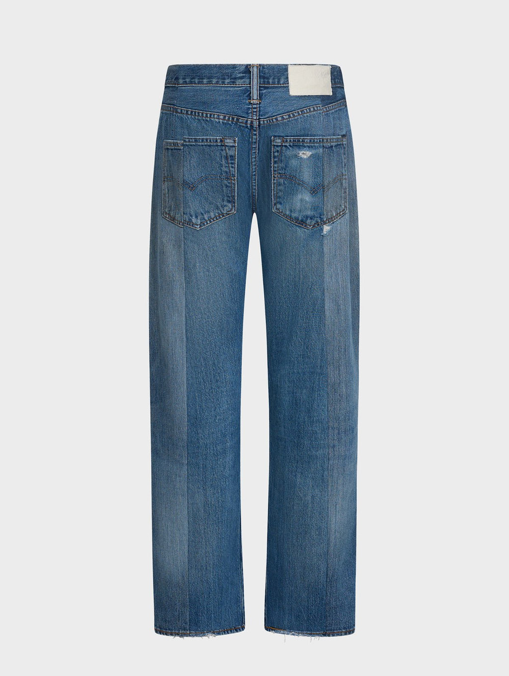 Stovepipe Jean Distressed Mid Blue - ELV Denim