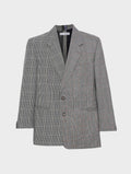 The Jamie Blazer Monochrome Check Suiting - ELV Denim
