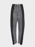 Black Grey Contrast Boyfriend Jean - E.L.V. Denim
