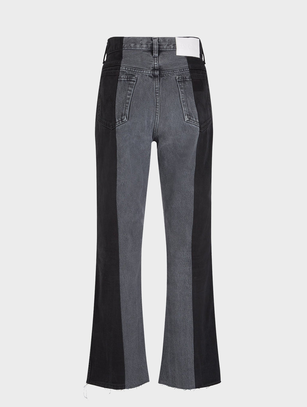 Black Grey Contrast Flare Jean - E.L.V. Denim