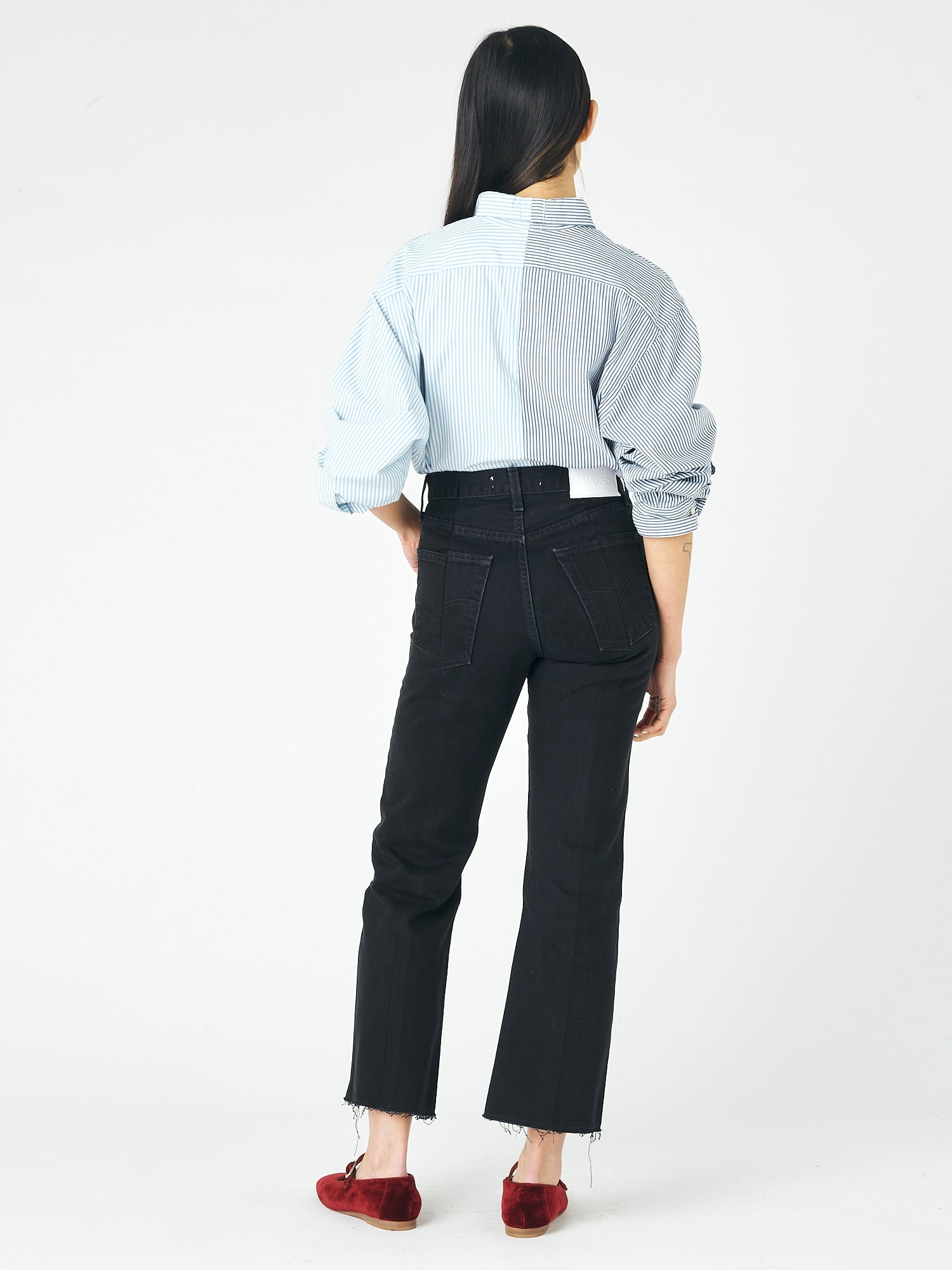 Black Match Flare Jean - E.L.V. Denim