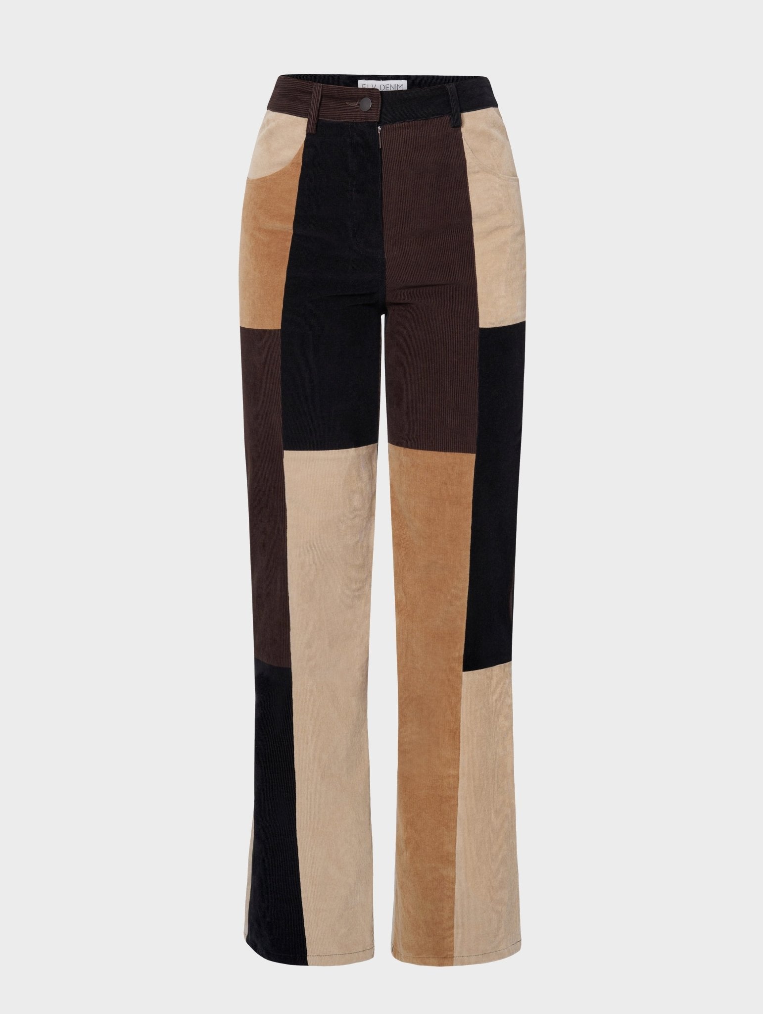 Corduroy Patchwork Flare - E.L.V. Denim
