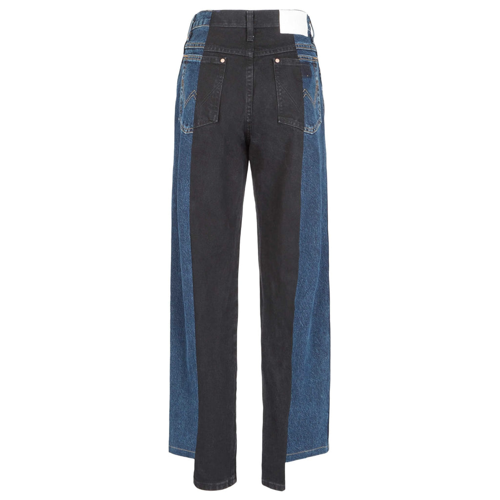 Dark Blue Black Contrast Boyfriend Jean - E.L.V. Denim