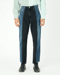 Dark Blue Black Contrast Garçon Jean - E.L.V. Denim