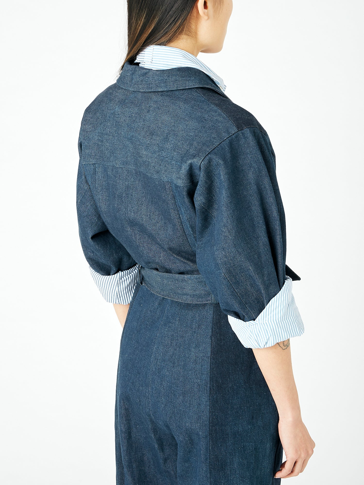 Dark Blue Classic Denim Jumpsuit - E.L.V. Denim