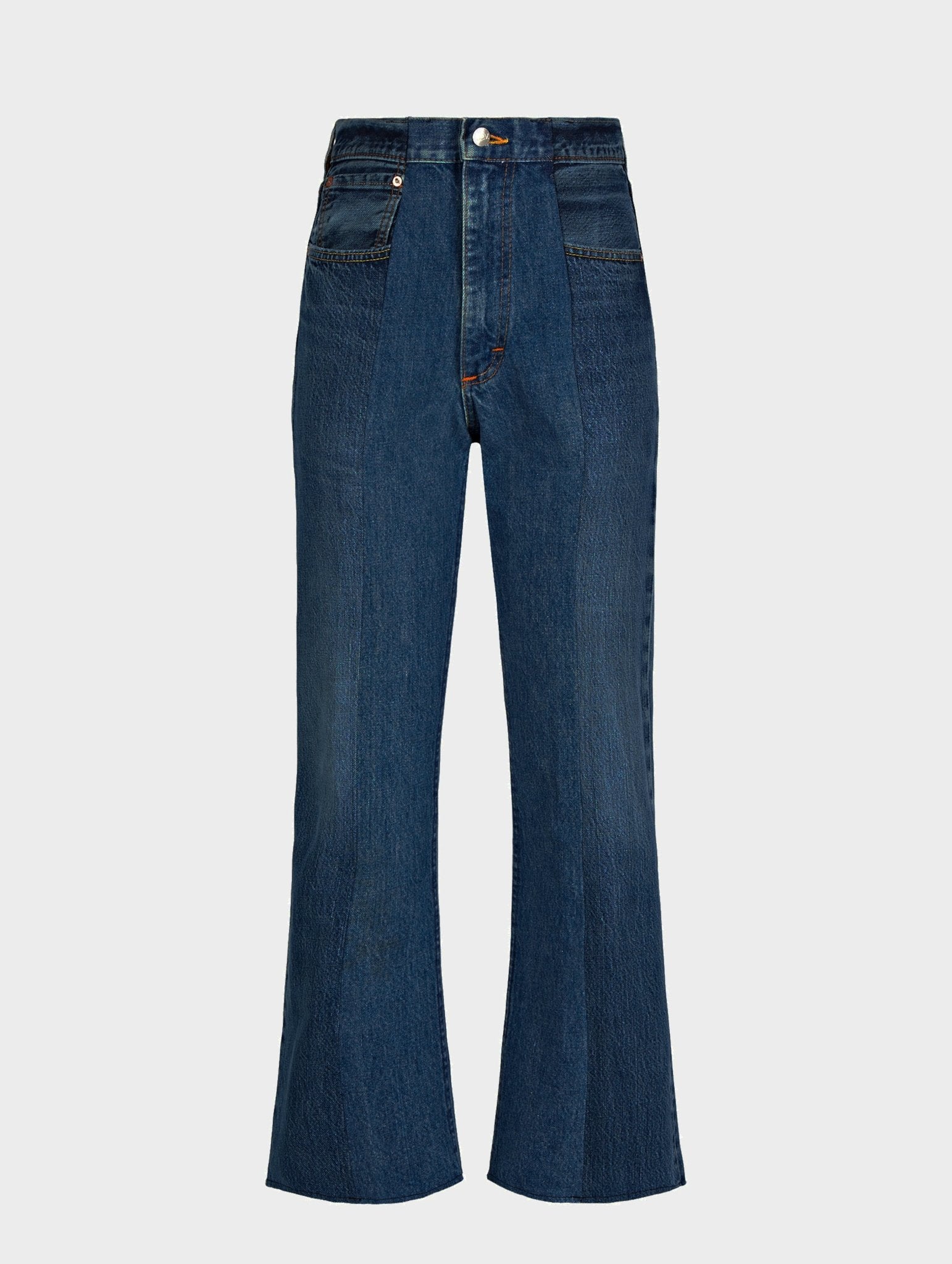 Dark Blue Match Flare Jean - E.L.V. Denim