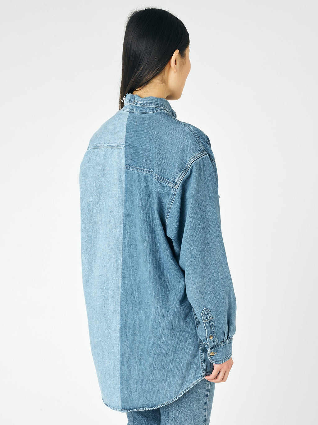 The Contrast Denim Shirt - E.L.V. Denim