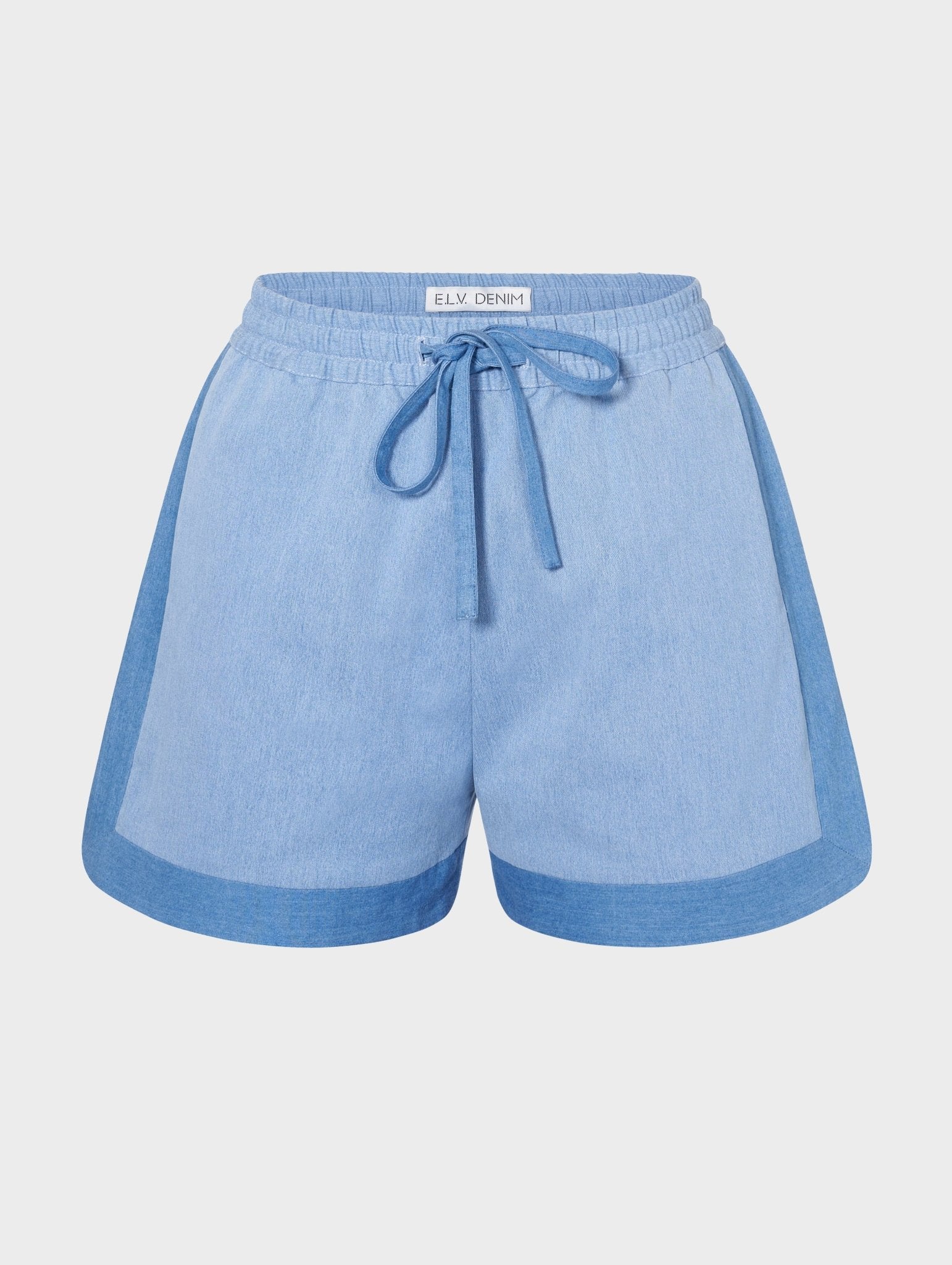 The Light Mid Blue Denim Missy Short - E.L.V. Denim