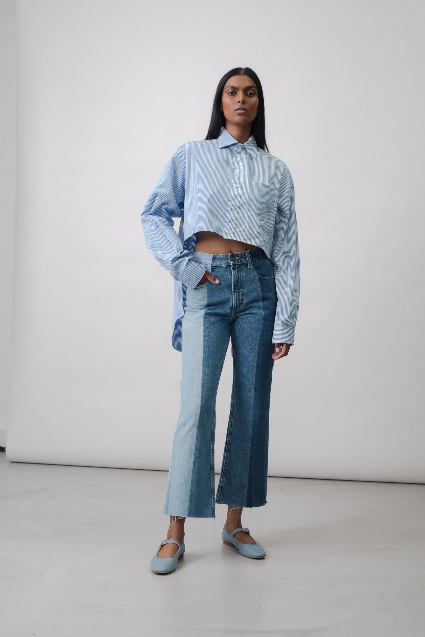 Tricolour Flare Jean - E.L.V. Denim